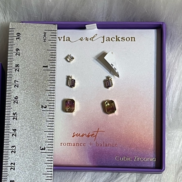 Olivia and Jackson Sterling Silver Earrings - Picture 7 of 11